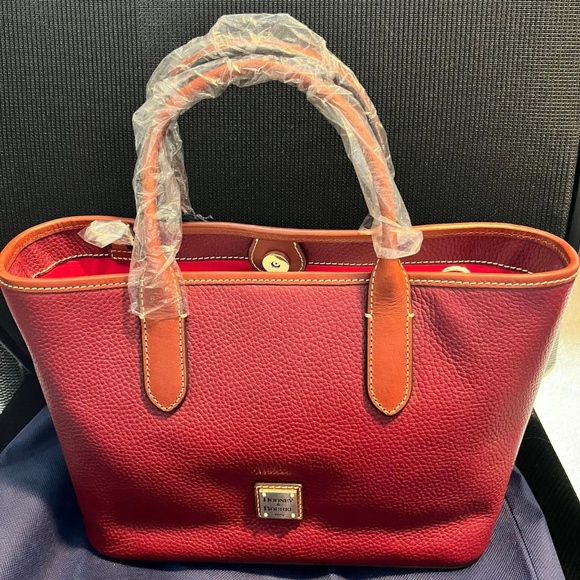 Dooney & Bourke Handbags - Dooney & Bourke Brielle Cranberry Tote